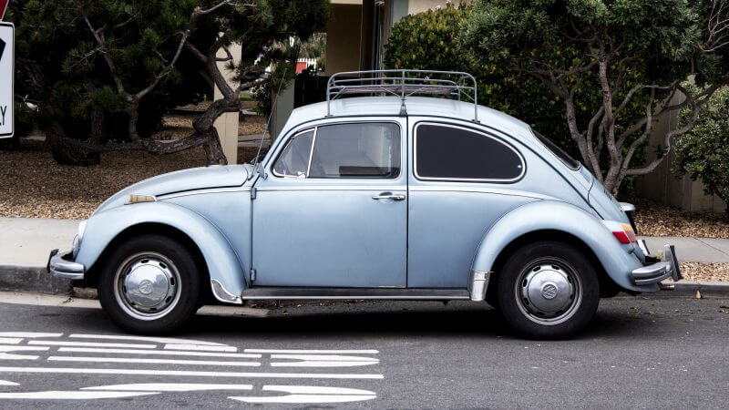 Old beetle car.