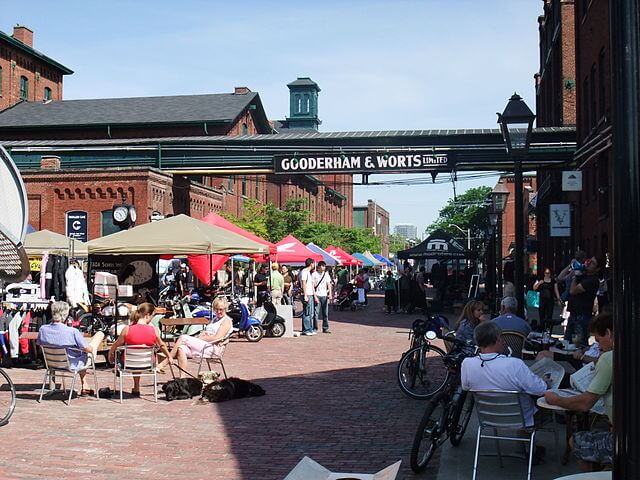 the distillery district in toronto