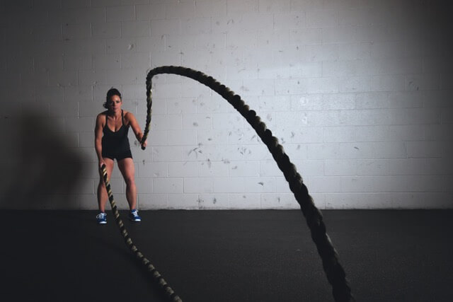 Girl working out