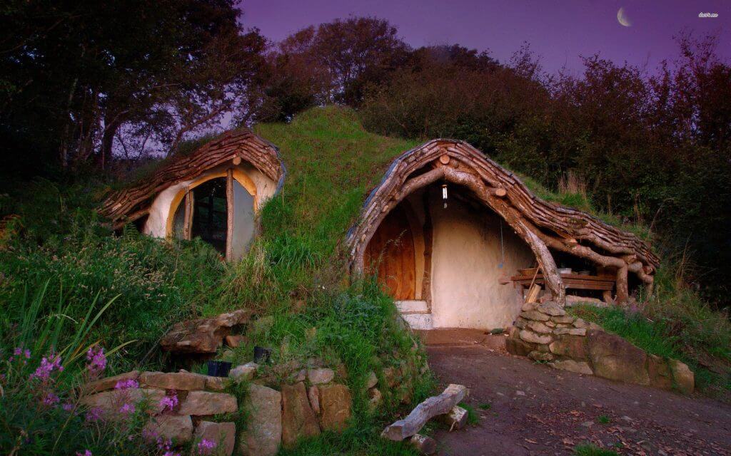 rustic hobbit house 