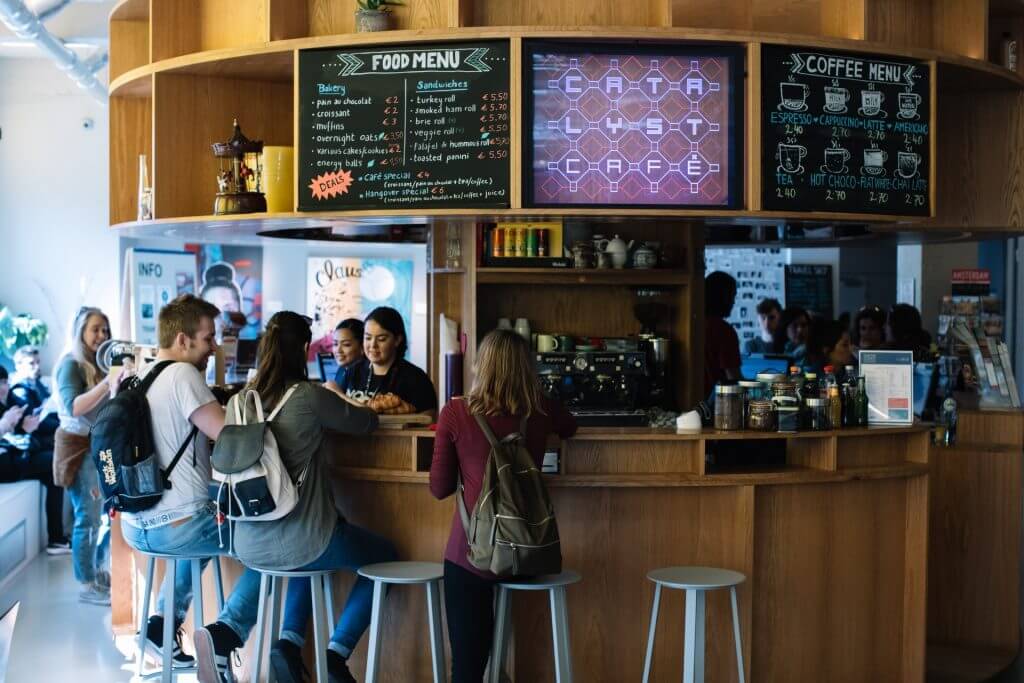 Coffee bar in a student hub