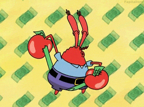 Mr. Krabs with money