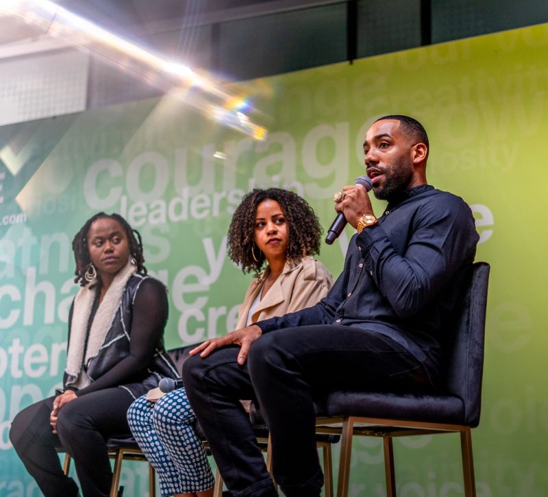 Three panel members from the Black Excellence Conference event