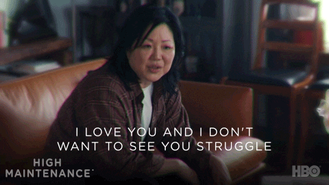 Margaret Cho says, "I love you and I don't want to see you struggle."