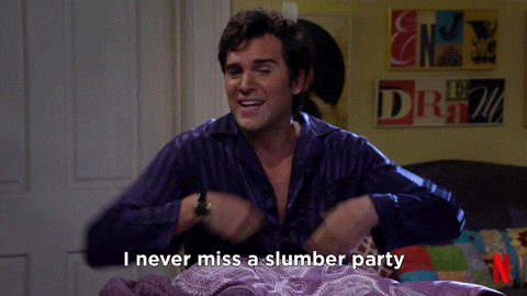 Fernando from Netflix's "Fuller House" says, "I never miss a slumber party."