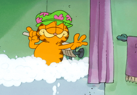 Garfield showers.