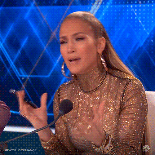 Jennifer Lopez on "World of Dance" asking "why" with confusion.