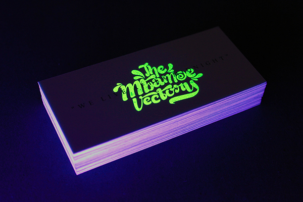 Glow in the dark business cards