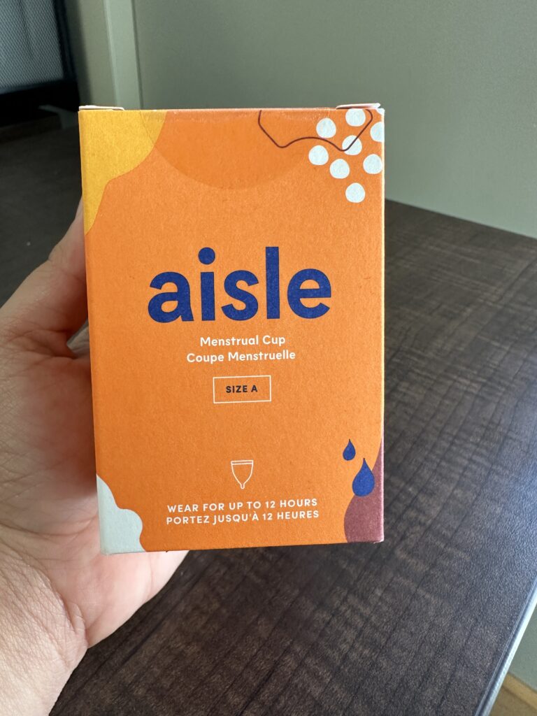 Aisle Menstrual cup box