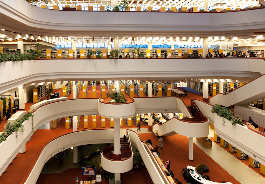 The Toronto library is filled with  a lot of books for students and professionals to use.