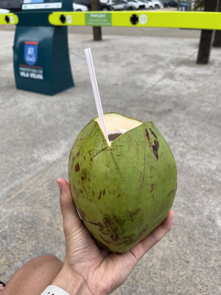 A picture of coconut water.