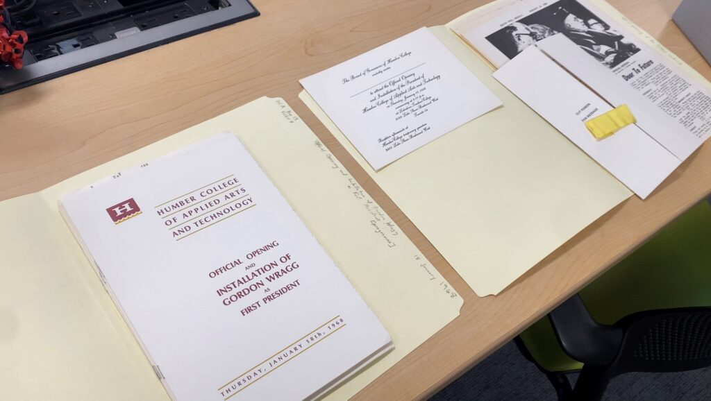some documents from Humber's library