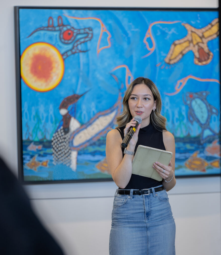 IGNITE Student Advocate Melany speaking at the Black Excellence Showcase.