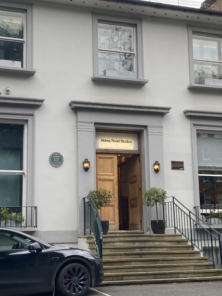 Picture of Abbey Road Studios in London, England during Edwards' time at the exchange program.