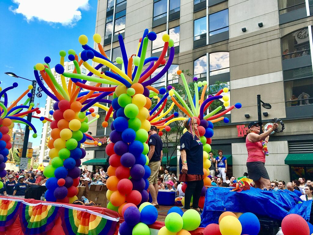 Picture of Pride celebrations in Toronto.