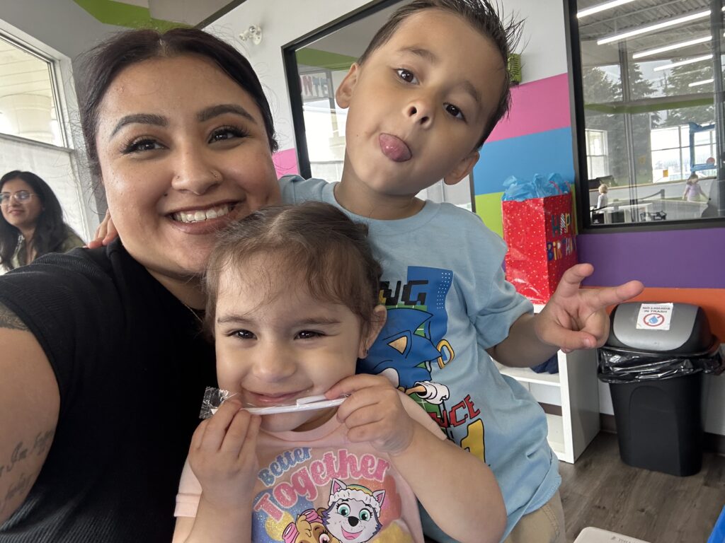 Picture of Jessica Carrera and her two kids.