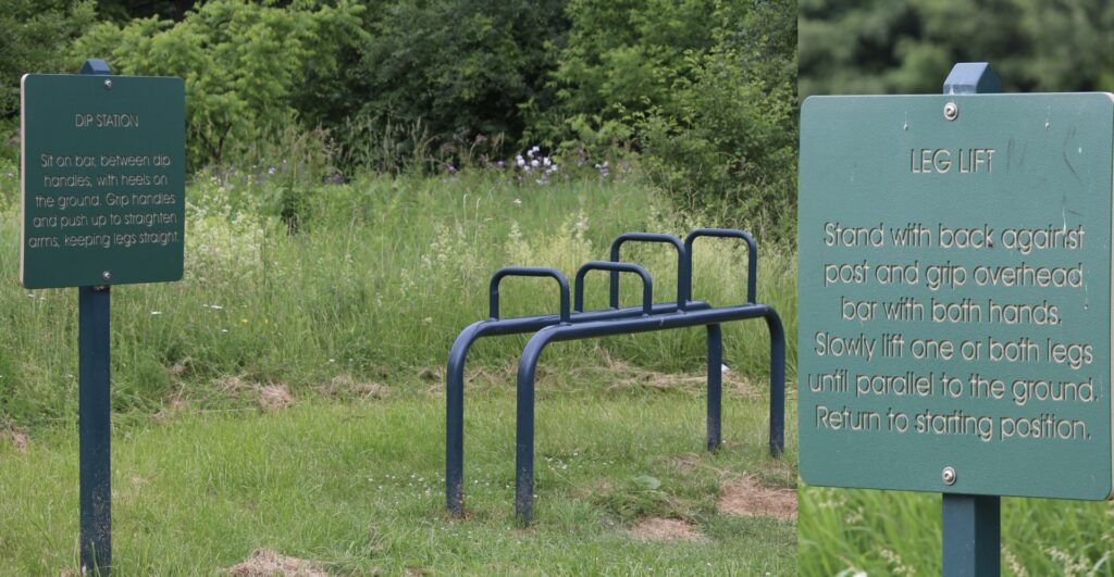 Pictures of stretching points at the Humber Arboretum.