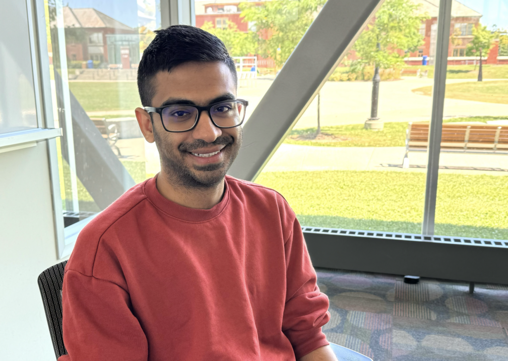 Pratik Gokani, a Humber student that gives advice on how to cope up with stress.