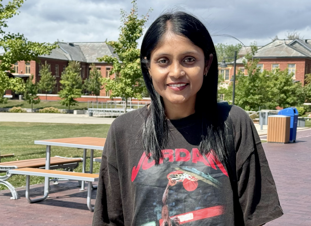 Kamaljeet Kaur Sran, a Humber student that gives advice on how to cope up with stress.