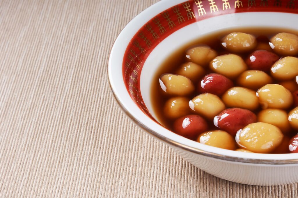 Tangyuan Chinese dessert for Dongzhi Festival