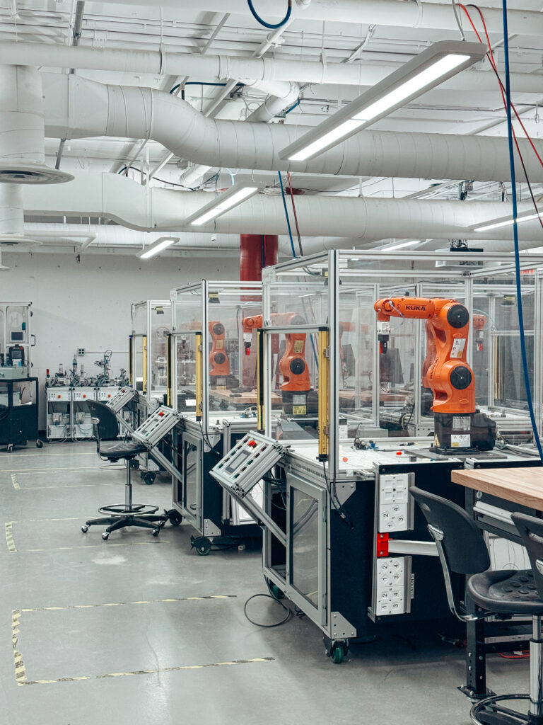 Robotics lab at Humber North