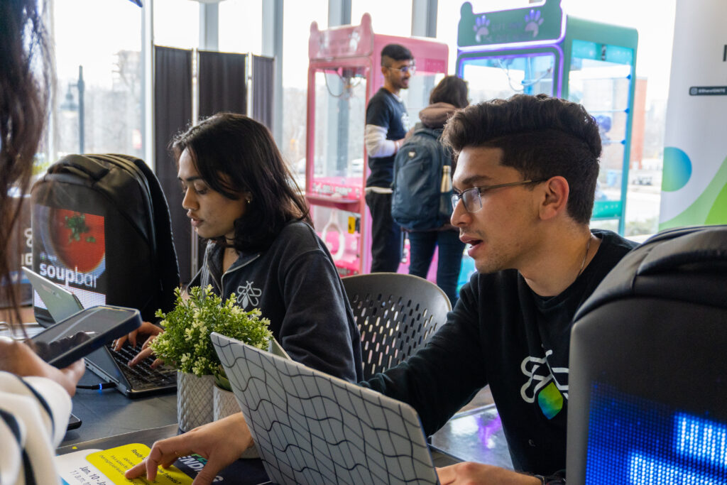 IGNITE students speaking to one another