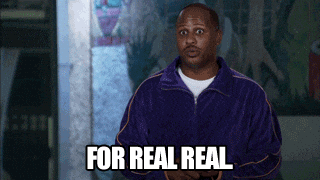 a man saying "for real real"