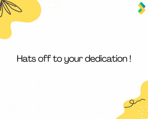a image of a cowboy hat with the caption reading, "Hats off to your dedication!"
