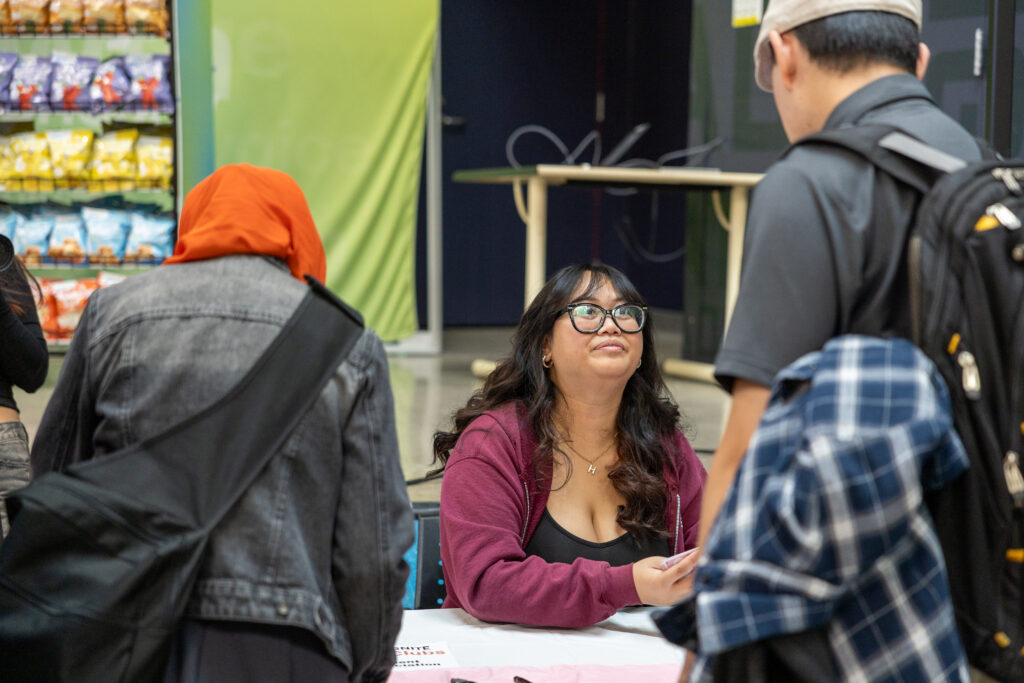 Photo of a club fair at North Campus